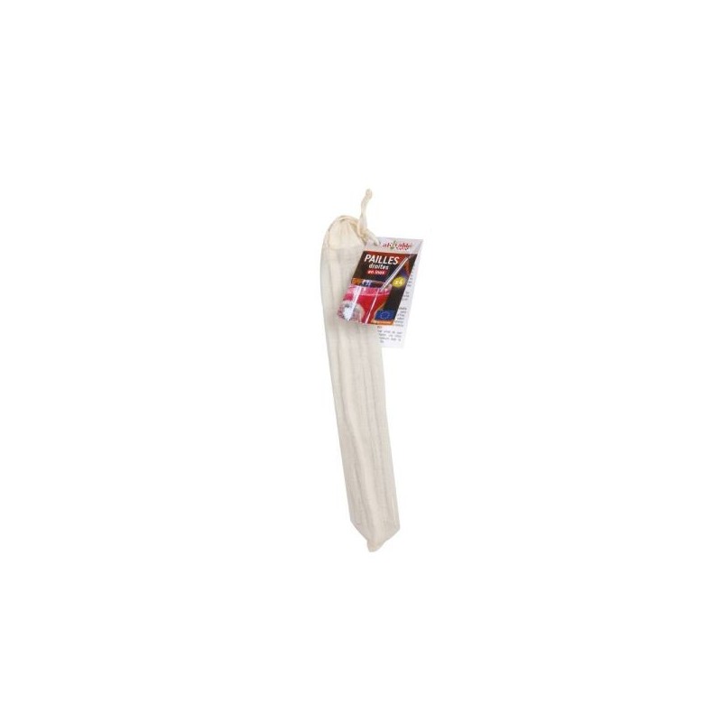 Pailles inox droites 4 pailles + 1 goupillon