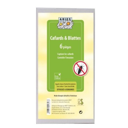 Pièges de surveillance cafards et blattes 6 unités