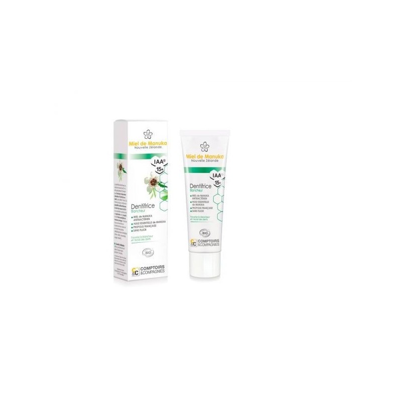Dentifrice blancheur Miel de Manuka IAA 15+ Tube 75 ml