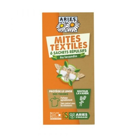 Mites textiles protection des tiroirs 6 sachets