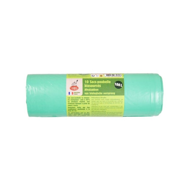 Sac poubelle éco 100 L 1 rouleau de 10 sacs