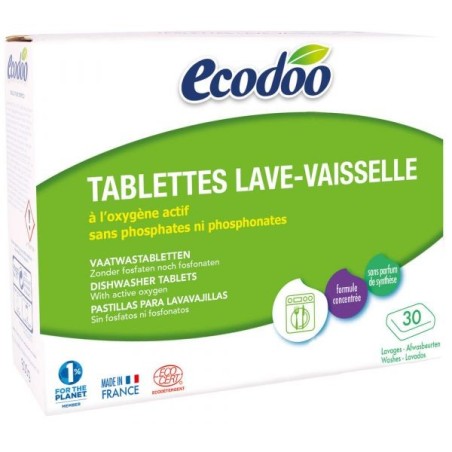 Tablettes lave-vaisselle 30 lavages Ecocert 600 g