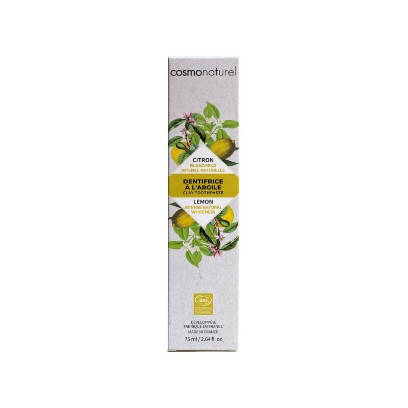 Dentifrice Blanchissant : Argile/Citron Tube 75 ml