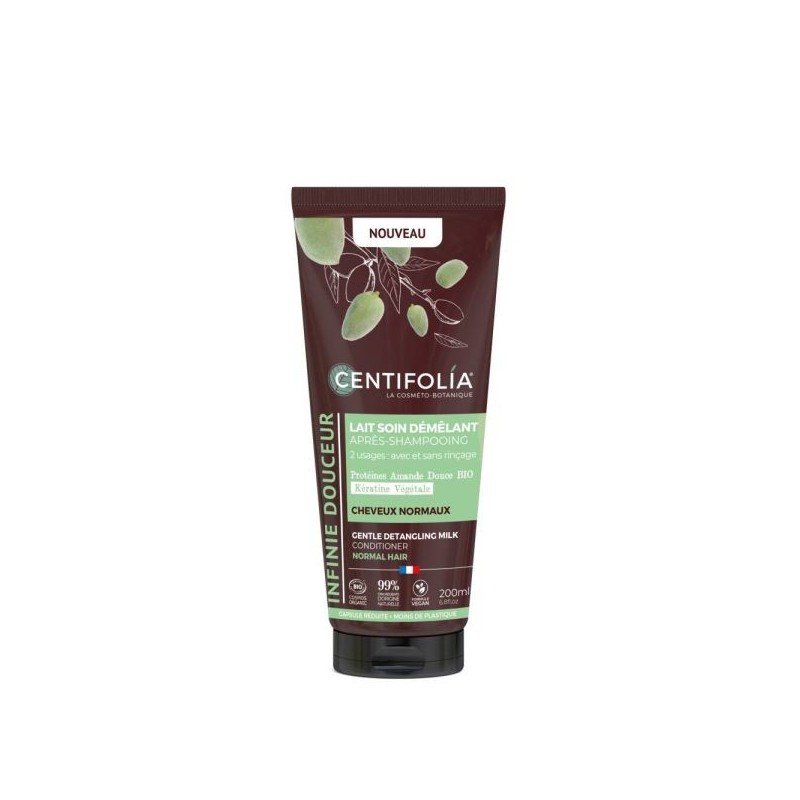 Lait soin démélant douceur après shampoing 2en1 Tube 200 ml