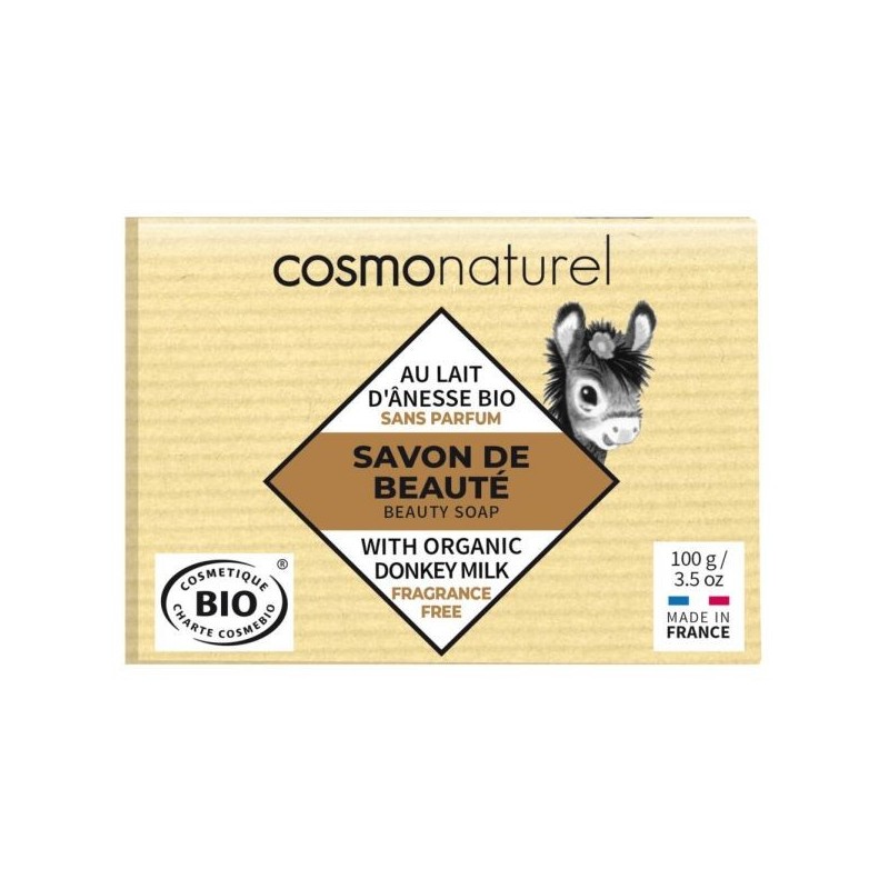 Savon au lait d'ânesse Karité sans parfum Pain 100 g