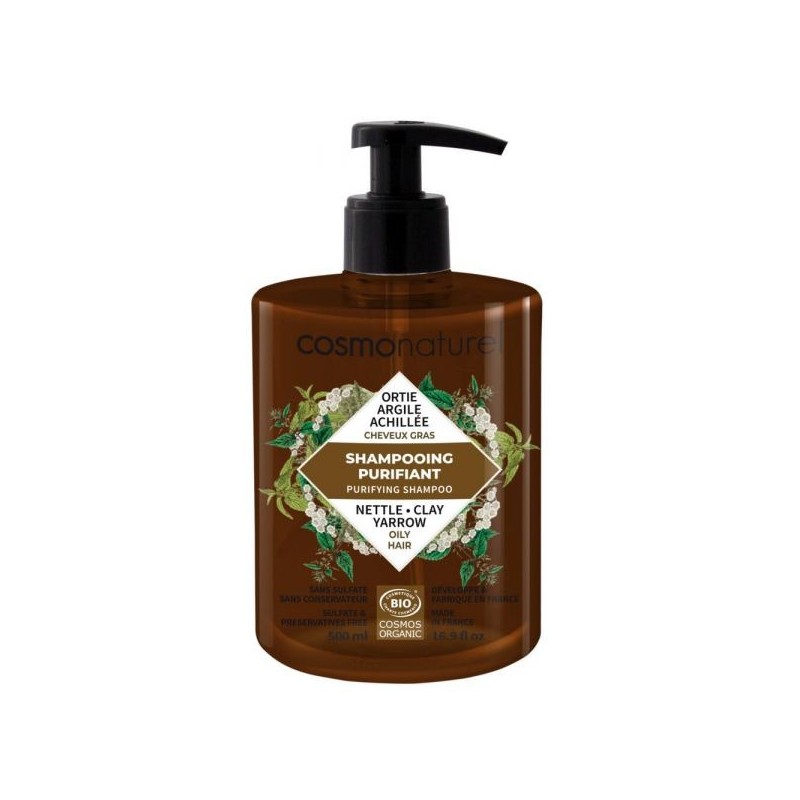 Purifiant Cheveux gras : Argile/Ortie Flacon 500 ml