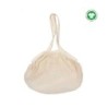 Sac filet à provisions coton  Ecru anses longues