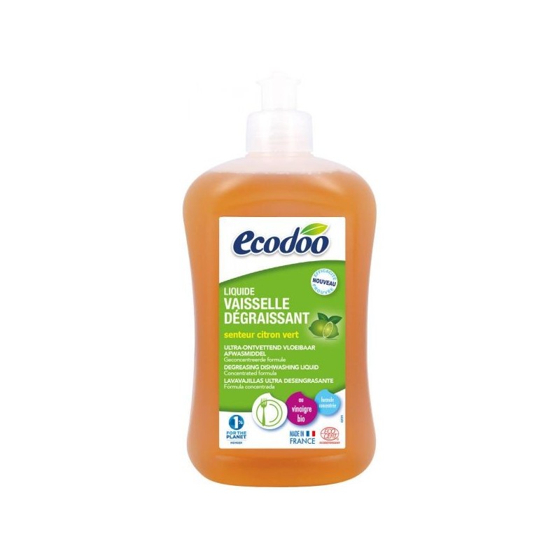 Liquide vaisselle dégraissant Senteur Citron vert Ecocert