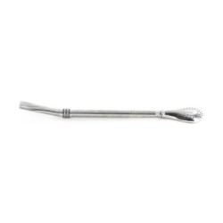 Paille inox à filtre pour infusion 19 cm