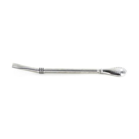 Paille inox à filtre pour infusion 19 cm