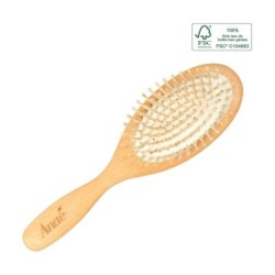 Brosse cheveux Plate Bois et picots bois