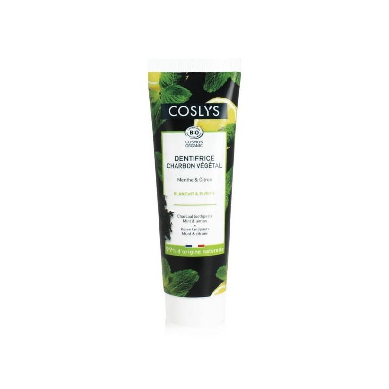 Dentifrice Charbon  Menthe et Citron 100 g