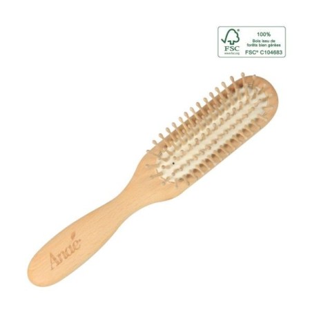 Brosse cheveux Fine Bois et picots bois