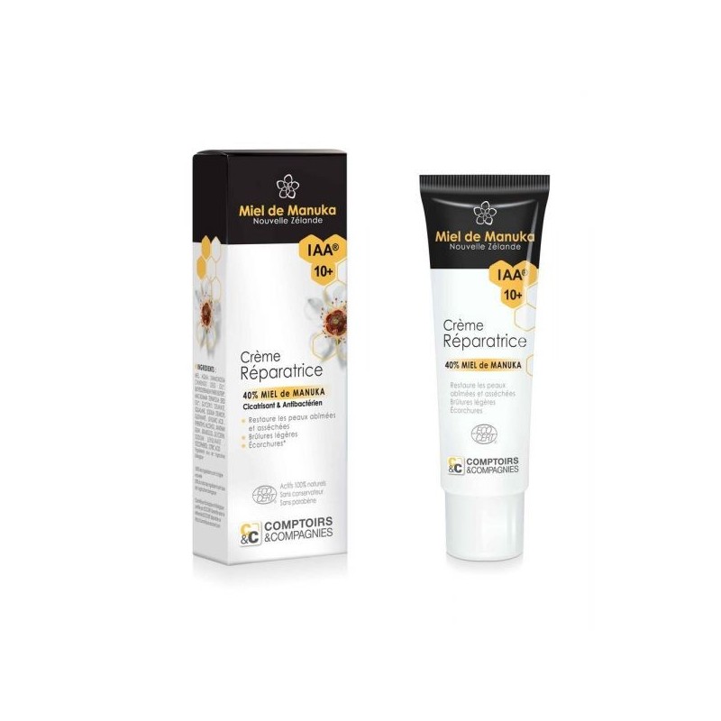 Crème réparatrice  40% Miel de Manuka IAA 10+ Tube 40 ml