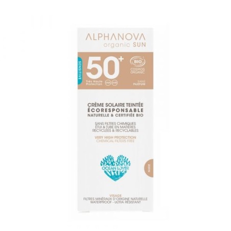 Sun crème teintée claire 50+ Tube 50 g