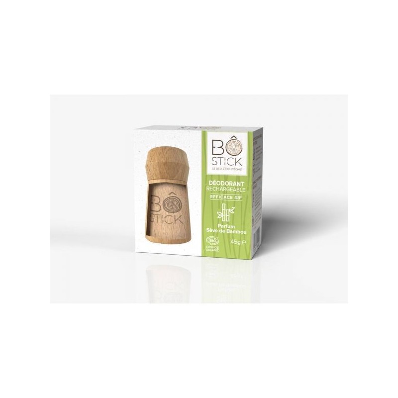 Duo applicateur bois Déodorant solide 48h Sève de Bambou