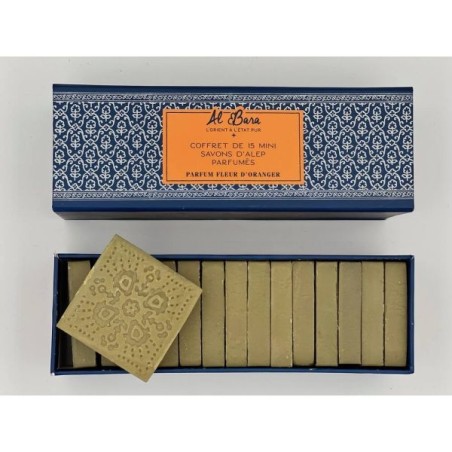 Coffret 15 minis savons fleurs d'Oranger