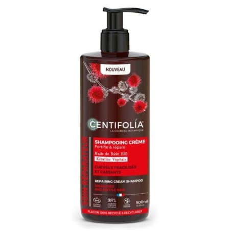 Shampoing crème réparateur cheveux fragilisés et cassants