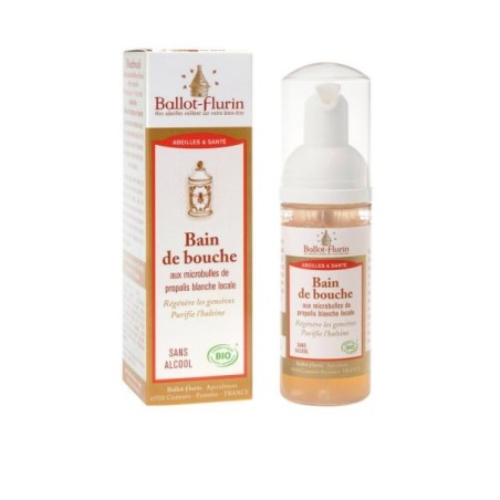 Bain de bouche aux microbulles de Propolis blanche locale