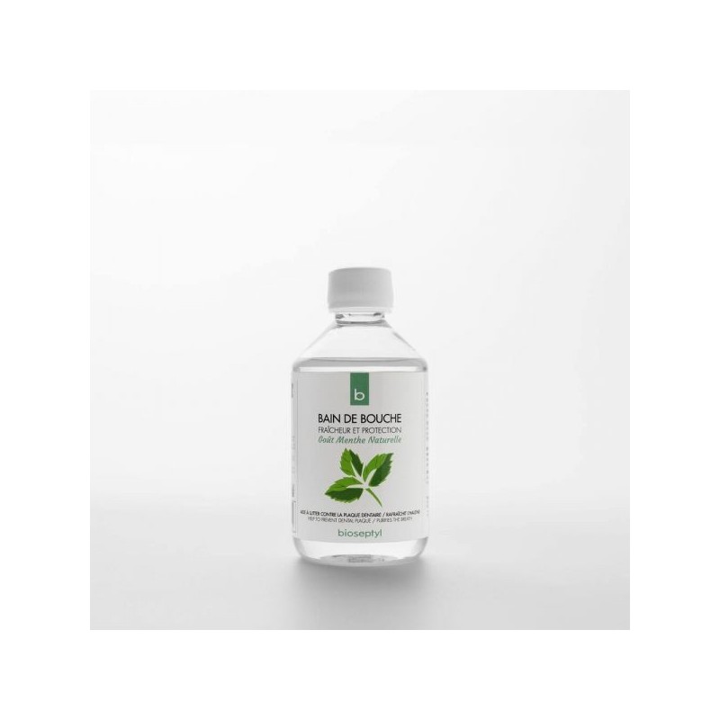 Bain de bouche  Menthe naturelle 300 ml avec gobelet doseur