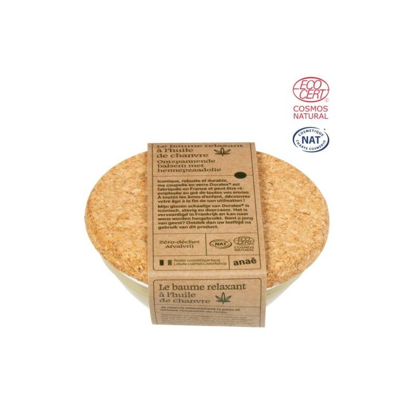 Baume relaxant à l'huile de chanvre