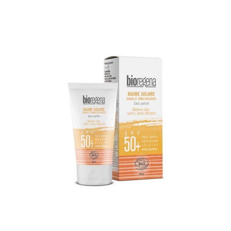 Baume solaire SPF 50+ visage et zones délicates Tube 40 ml