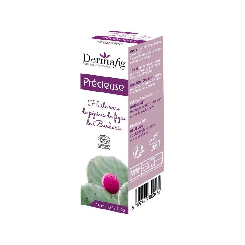 Précieuse Huile pépins de Figue de Barbarie Flacon 10 ml