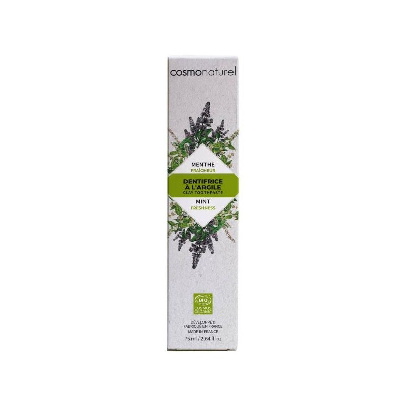 Dentifrice Fraîcheur : Argile/Menthe Tube 75 ml