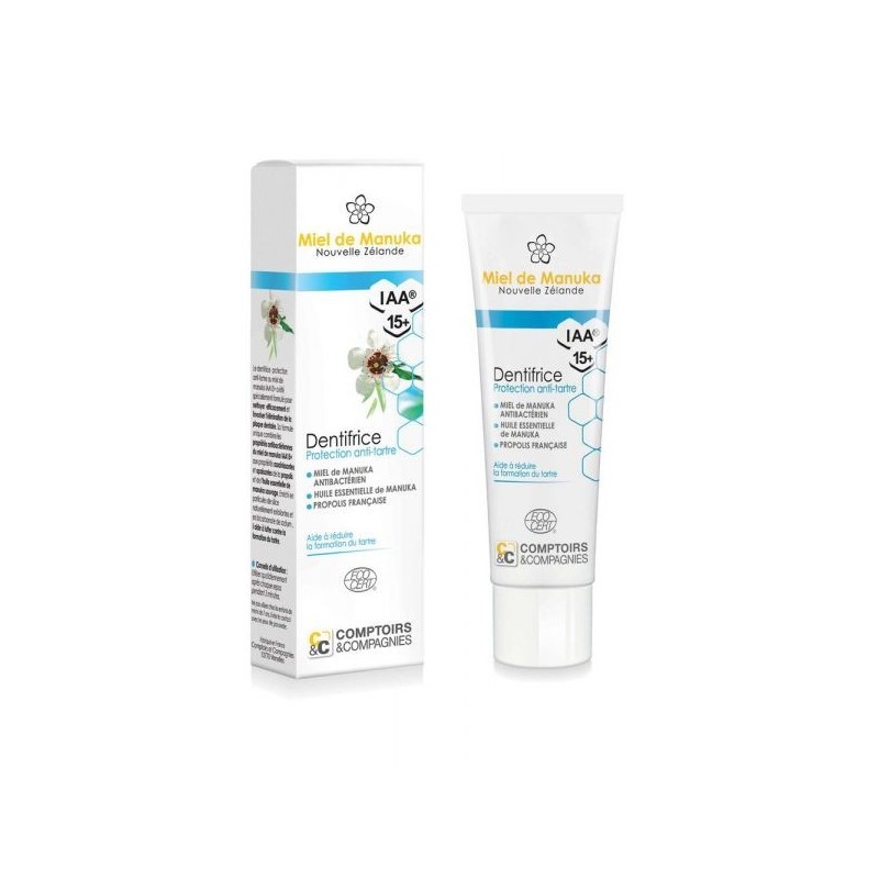 Dentifrice protection anti-tartre Miel de Manuka IAA 15+