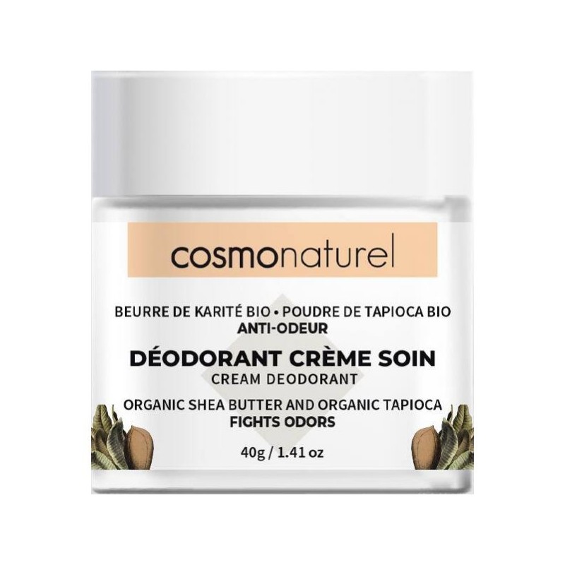 Déodorant Crème de soin Beurre de karité/Tapioca 40 g
