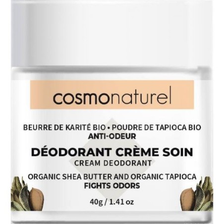 Déodorant Crème de soin Beurre de karité/Tapioca 40 g