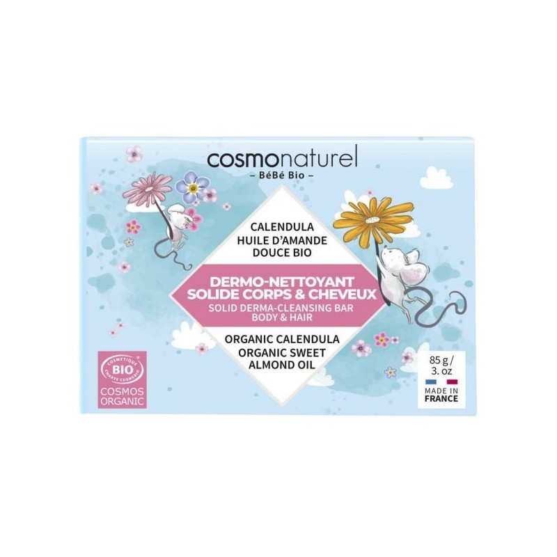 Dermo-nettoyant solide corps & cheveux 85 g