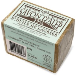 Savon d'Alep 12% Huile de Laurier Pain 200 g