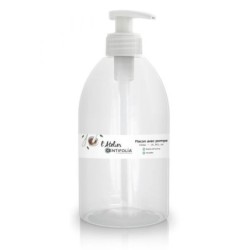 Flacon transparent 500 ml avec pompe