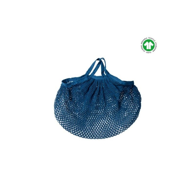 Sac filet à provisions coton  Blue jean