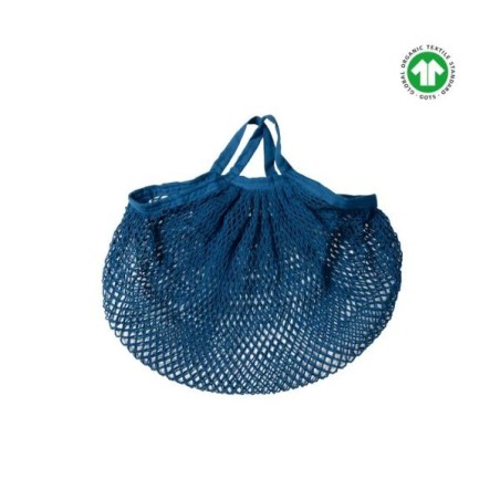 Sac filet à provisions coton  Blue jean