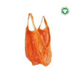 Sac filet à provisions coton  Orange