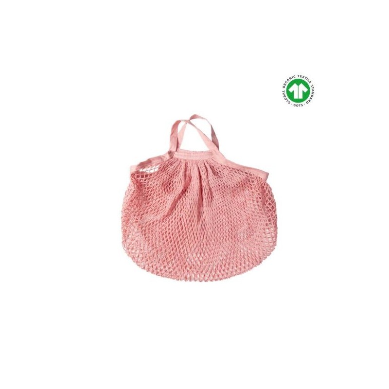 Sac filet à provisions coton  Rose nude