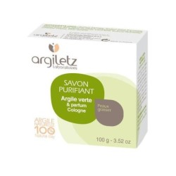Savon Purifiant argile verte parfum Cologne 100 g