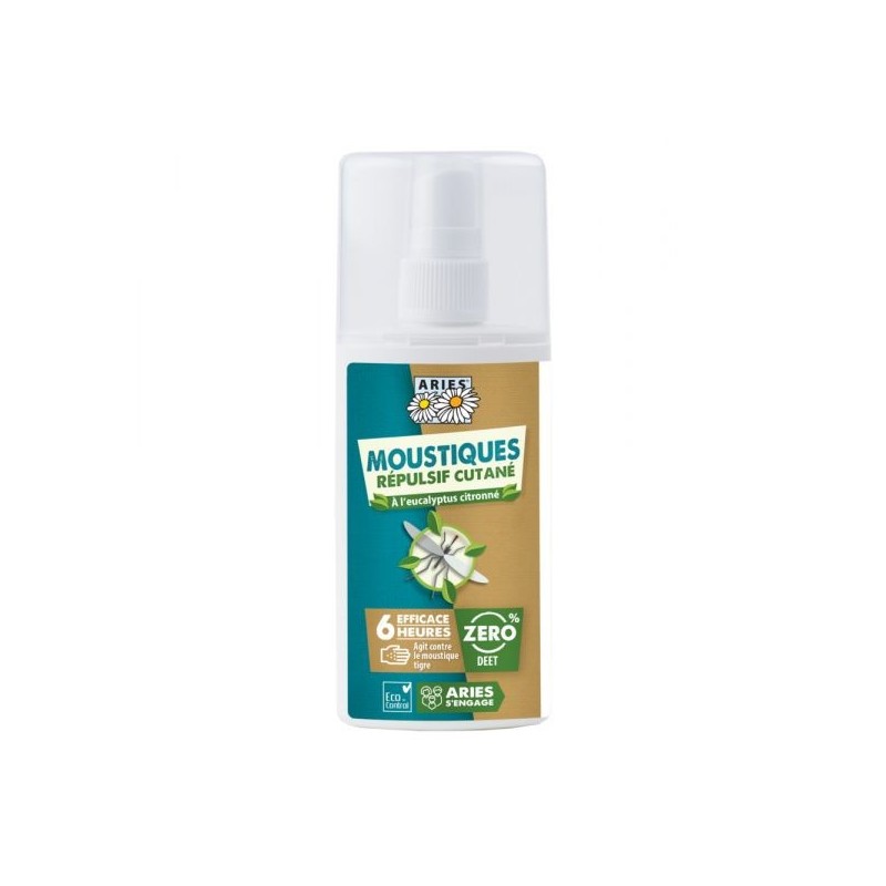 Moustiques spray répulsif cutané Efficacité 6h 100 ml