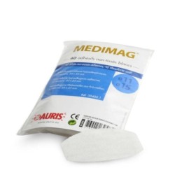 Adhésifs pour Medimag 15 mm non tissés blanc  X40