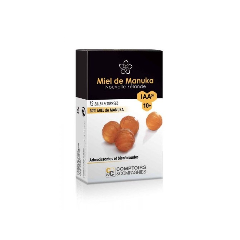 Billes fourrées 30% Miel de Manuka IAA 10+