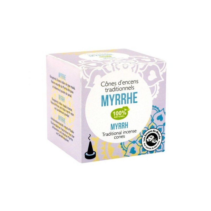 Myrrhe Réceptivité Boîte 15 cônes + porte-cônes