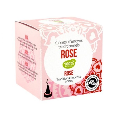 Rose Tendresse Boîte 15 cônes + porte-cônes