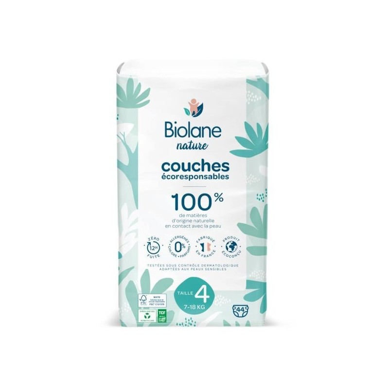 Taille 4 de 7 à 18 kg 44 couches