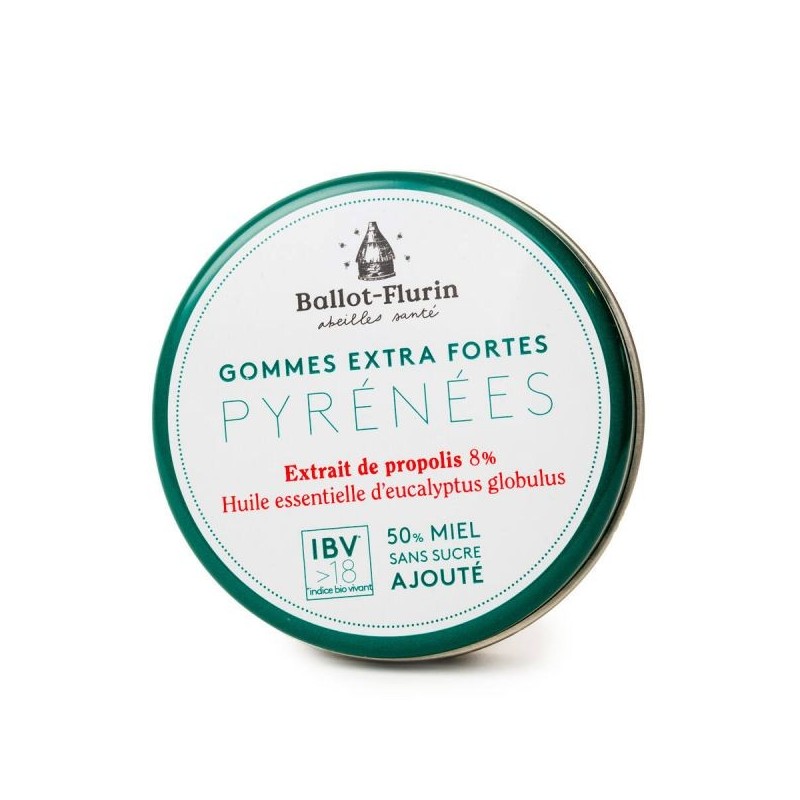 Gommes Extra Fortes Pyrénées Boîte 30 g