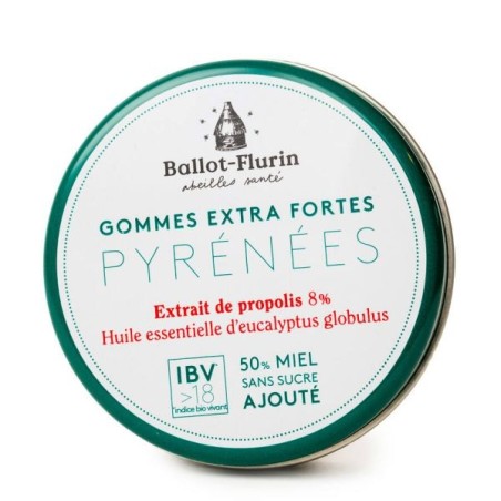 Gommes Extra Fortes Pyrénées Boîte 30 g