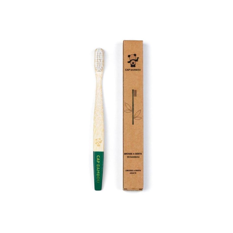 Brosse à dents adultes medium vert 1 unité