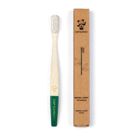 Brosse à dents adultes medium vert 1 unité
