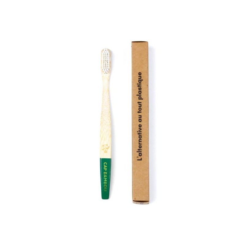 Brosse à dents adultes souple vert 1 unité